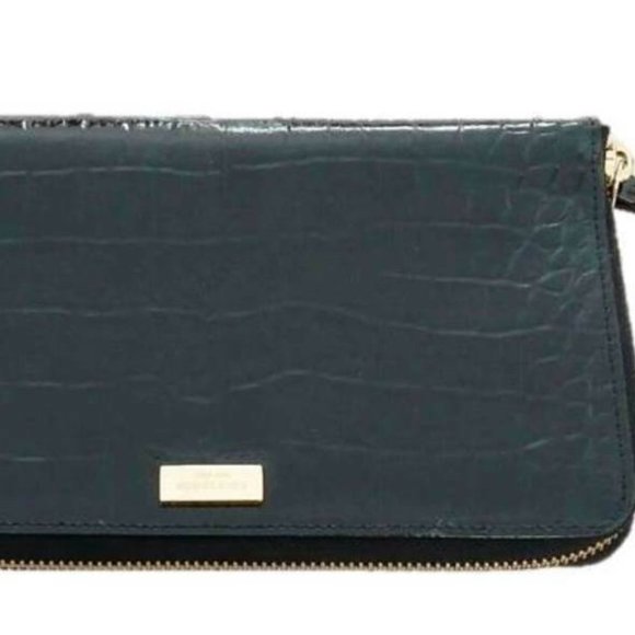 KATE SPADE Parliament  SQUARE Exotic Black Wallet - Picture 3 of 3